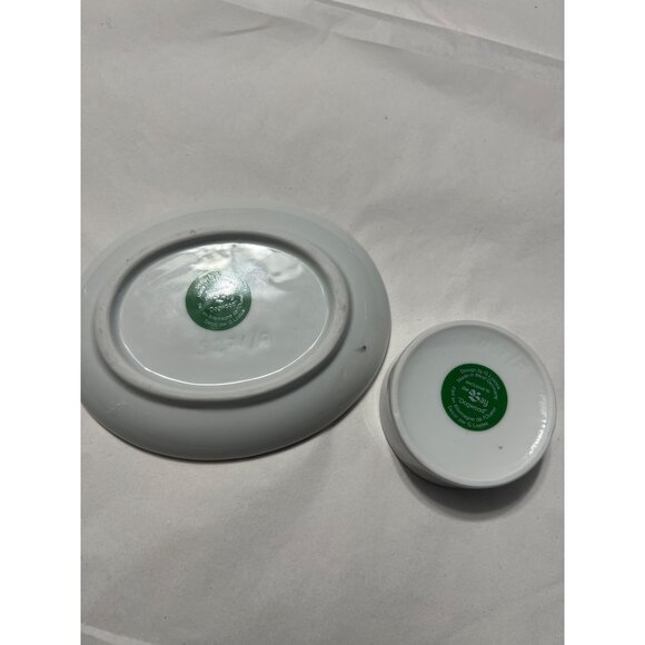 Vintage G. Loates Porcelain Trinket Set - Picture 10 of 11